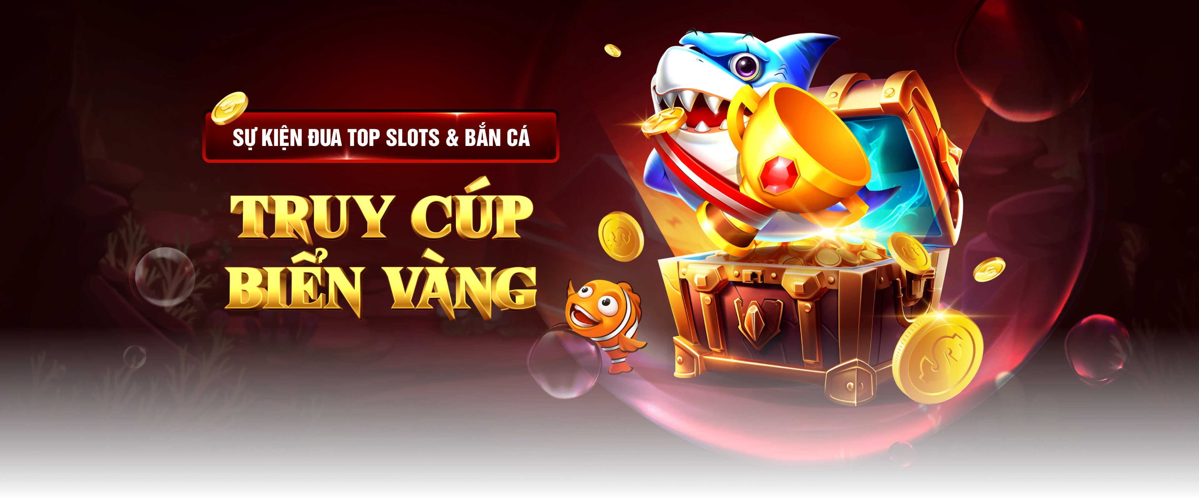 banner truy cúp biển vàng